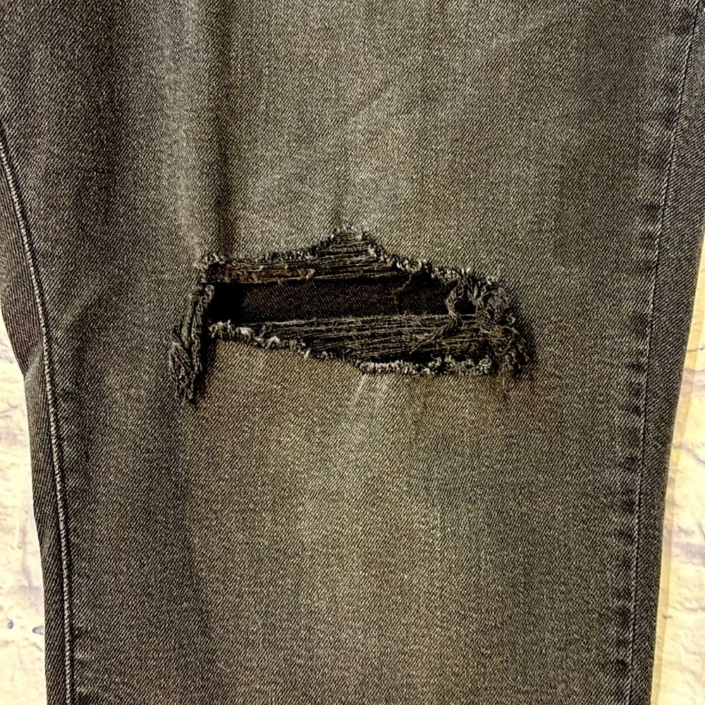Levi’s Wedgie Straight High Rise Black Denim Cropped Jeans Plus Size 24W NWT